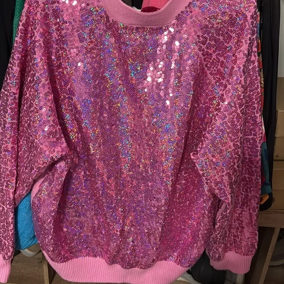 Queen of sparkles champagne sweater - Picture 6 of 6
